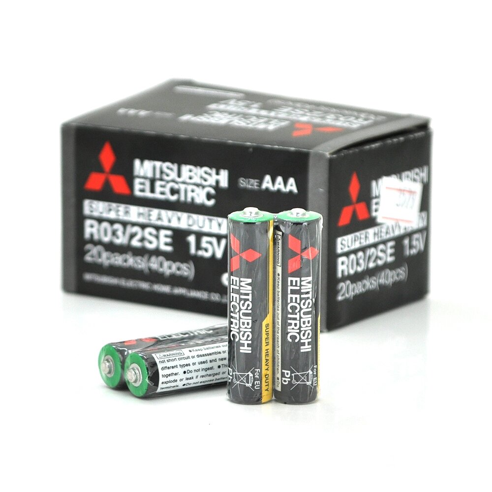 Батарейка Super Heavy Duty MITSUBISHI 1.5V AAA/R03, 2S shrink pack,400pcs/ctn від компанії Price Killer - фото 1