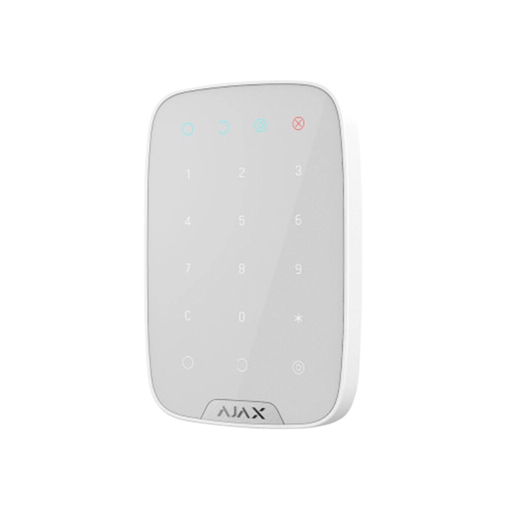 Бездротова сенсорна клавіатура AJAX KeyPad Plus (white) від компанії Price Killer - фото 1