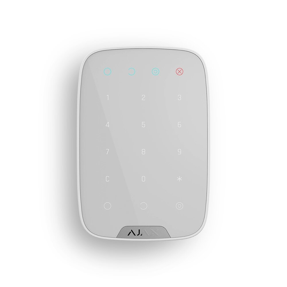 Бездротова сенсорна клавіатура AJAX KeyPad (white) від компанії Price Killer - фото 1