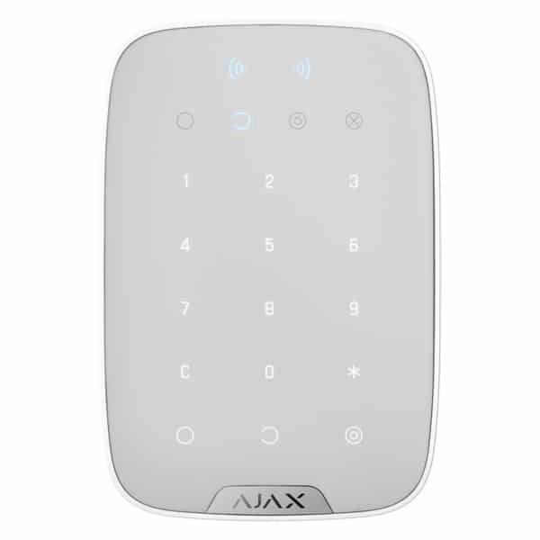 Бездротова сенсорна клавіатура з RFID-Зчитувальником і підтримкою Bluetooth Ajax KeyPad Plus white від компанії Price Killer - фото 1