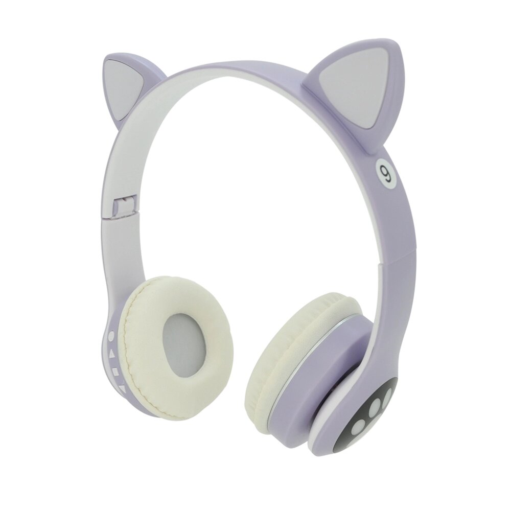 Бездротові Bluetooth навушники Cat Ear VZV-23M Led, Purple від компанії Price Killer - фото 1