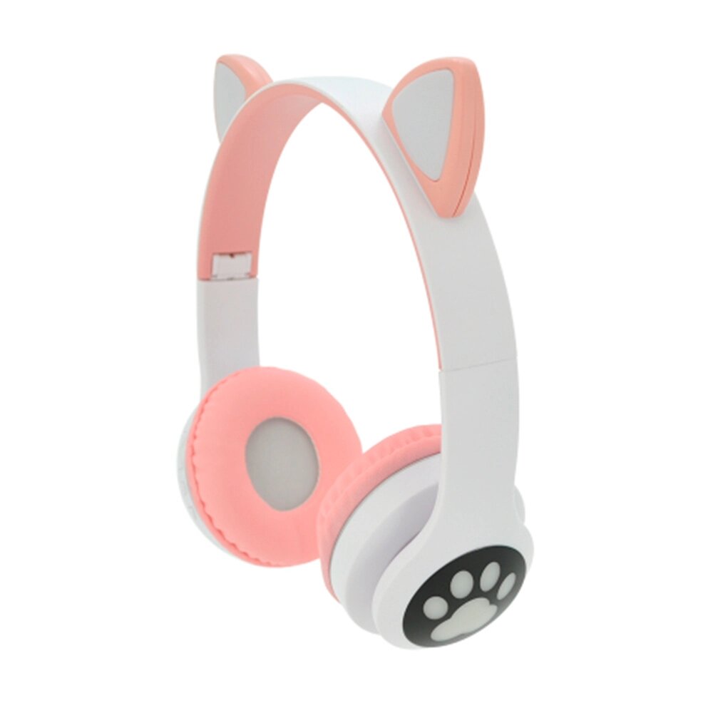 Бездротові Bluetooth навушники Cat Ear YR-28 Led, Pink від компанії Price Killer - фото 1