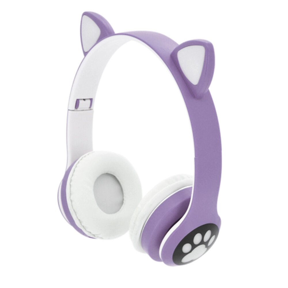 Бездротові Bluetooth навушники Cat Ear YR-28 Led, Purple від компанії Price Killer - фото 1