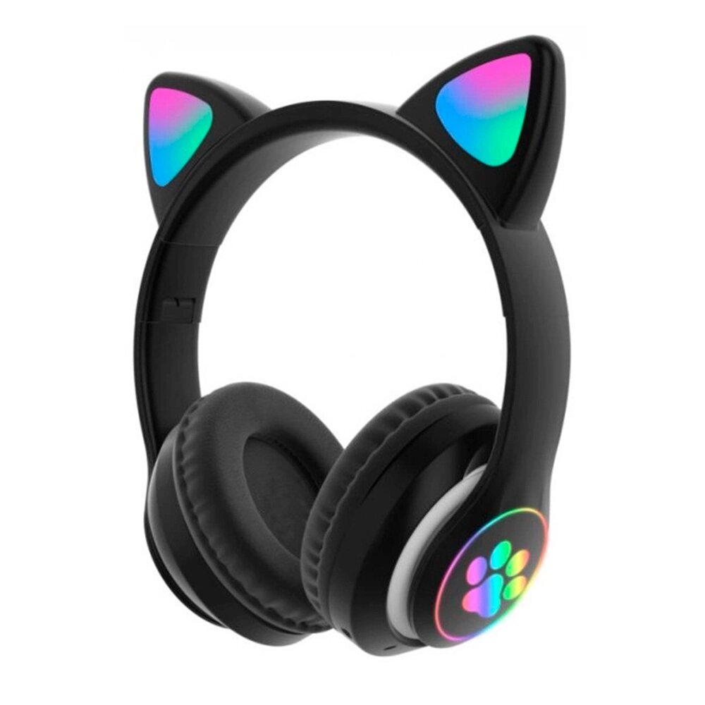 Бездротові Bluetooth навушники Cat Ear YR-28M Led, Black від компанії Price Killer - фото 1