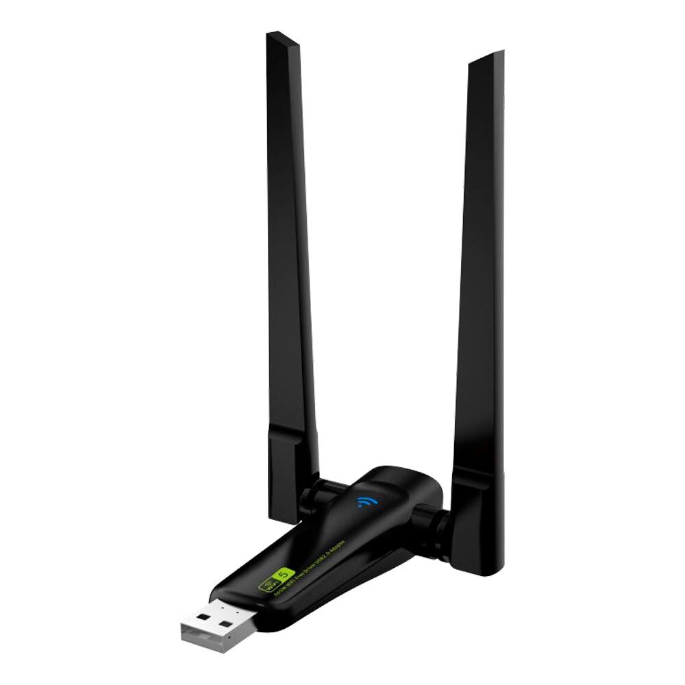 Бездротовий мережевий адаптер Wi-Fi-USB LV-UAC23D, RTL8811CU, з подвійною антеною, 802.11 a/с, 600Mbps, Box від компанії Price Killer - фото 1