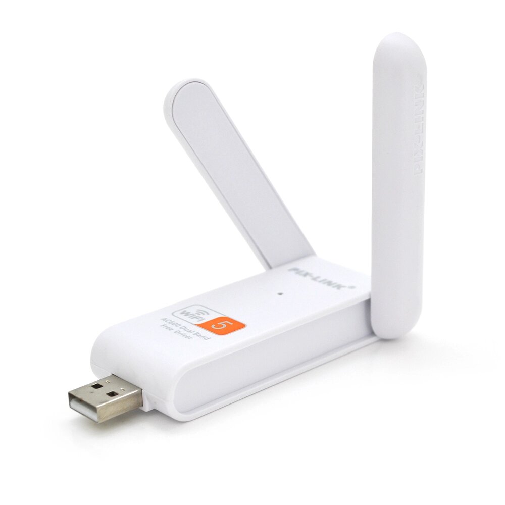 Бездротовий мережевий адаптер Wi-Fi-USB Merlion LV-UAC03D, RTL8811CU, з 2-ма антенами 10см, 802.11bgn, 600MB, 2.4 GHz, від компанії Price Killer - фото 1