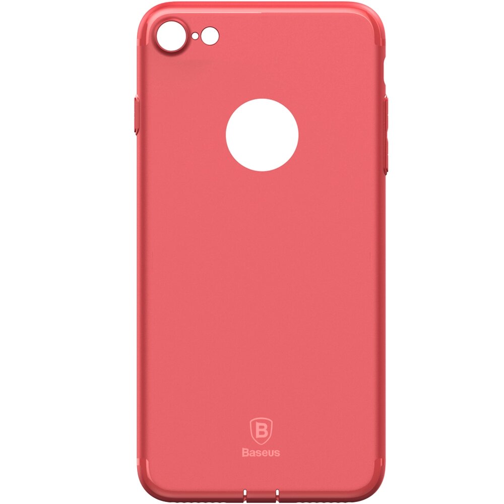 Чохол Baseus для iPhone 8/7 Simple Solid Red (ARAPIPH7-MS09) від компанії Price Killer - фото 1