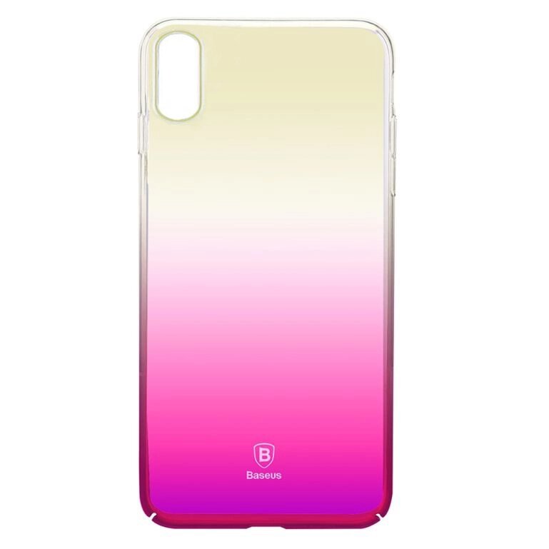 Чохол Baseus для iPhone X/Xs Glaze pink (WIAPIPHX-GC04) від компанії Price Killer - фото 1