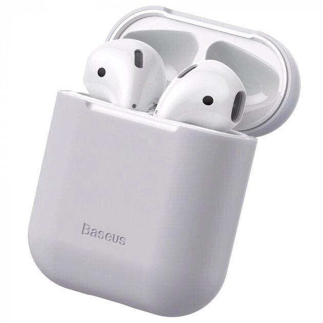 Чохол Baseus для навушників AirPods Сірий (WIAPPOD-BZ0G) Сірий (WIAPPOD-BZ0G) від компанії Price Killer - фото 1