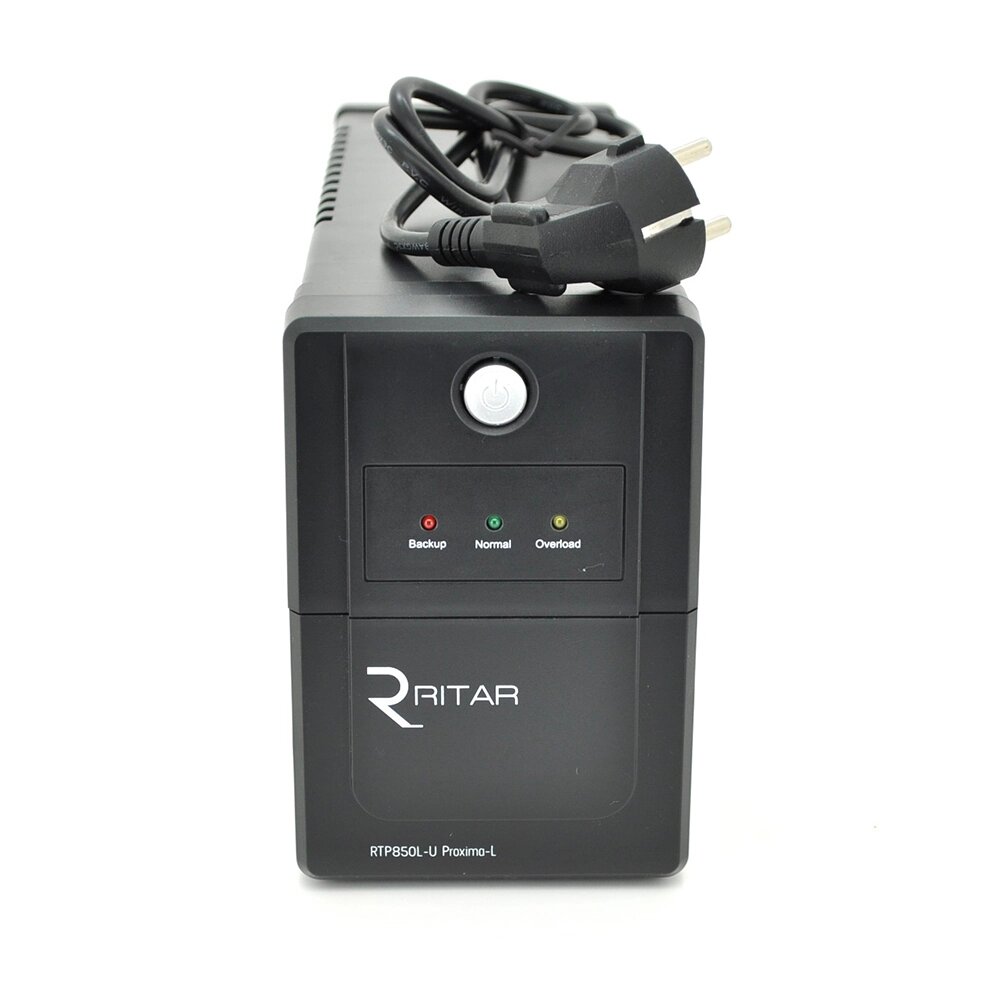 ДБЖ Ritar  RTP850L-U (510W) Proxima-L, LED, AVR, 2st, USB, 2xSCHUKO socket, 1x12V9Ah, plastik Case ( 340 x 140 X 205 )   від компанії Price Killer - фото 1