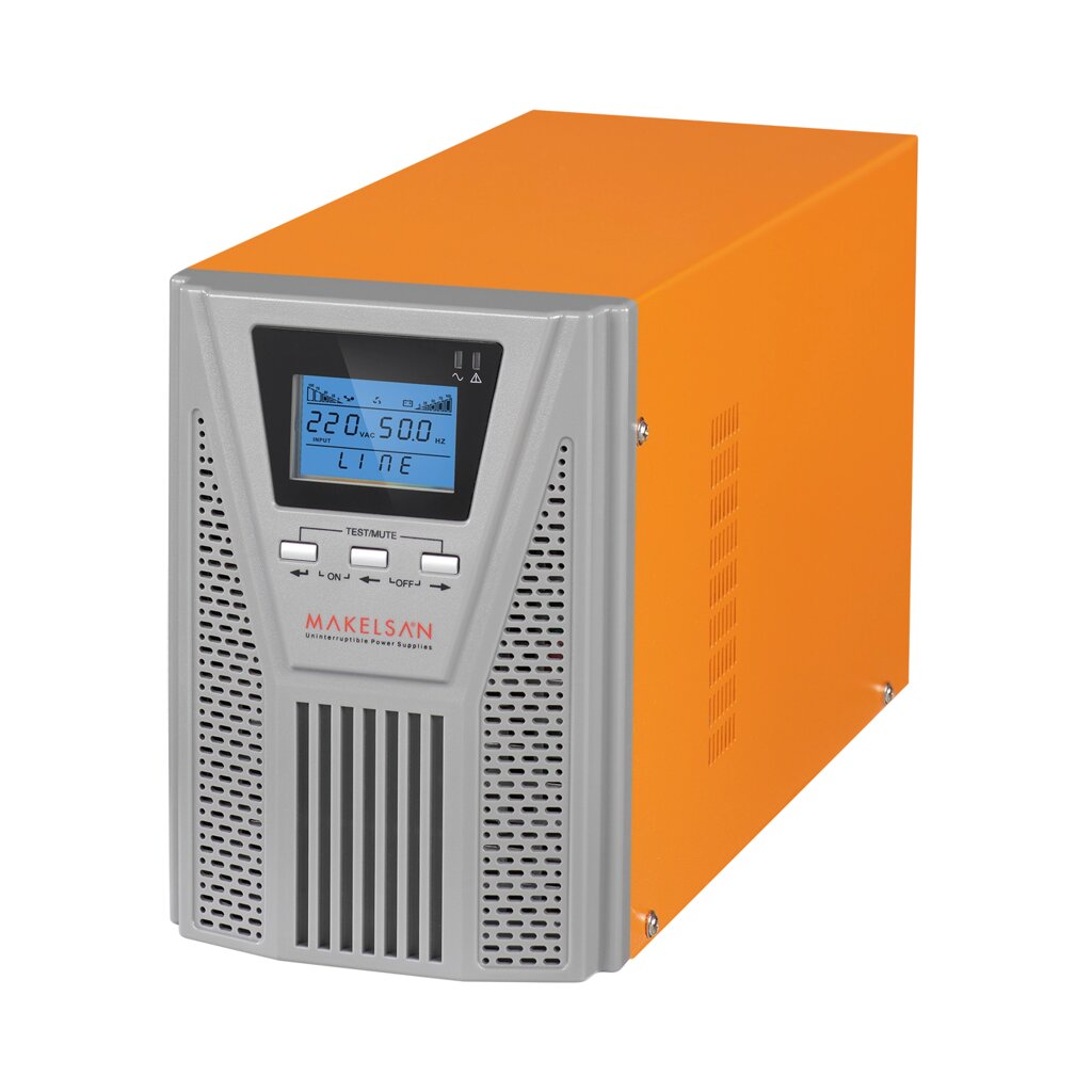 ДБЖ з правильною синусоїдою ONLINE MAKELSAN PowerPack Se-1kVA-LCD, 1000VA ( 900Вт ), 24В, Вбудована батарея 12V 7Ah х 2 від компанії Price Killer - фото 1