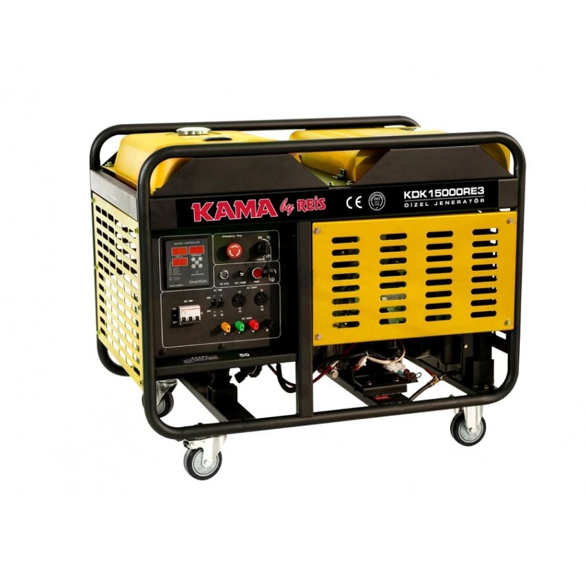 Генератор дизельний KDK15000RE3, трифазний 230/400V, 50Hz, 15KVA, обсяг 34л від компанії Price Killer - фото 1