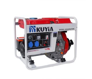 Генератор дизельний Kuyia TM5000CL, однофазний, 110-240V, 50Hz, 4,5-5кВт, об'єм 12,5л