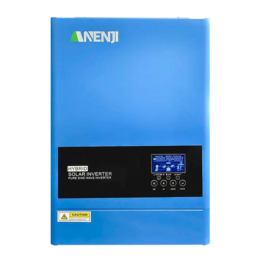 Гібридний інвертор ANENJI 6,2KW, 6200VA/6200W , 48V, струм заряду 120A (max), 170-280V, МРРТ60-500VDC, 438x295x105mm, 8,7  від компанії Price Killer - фото 1