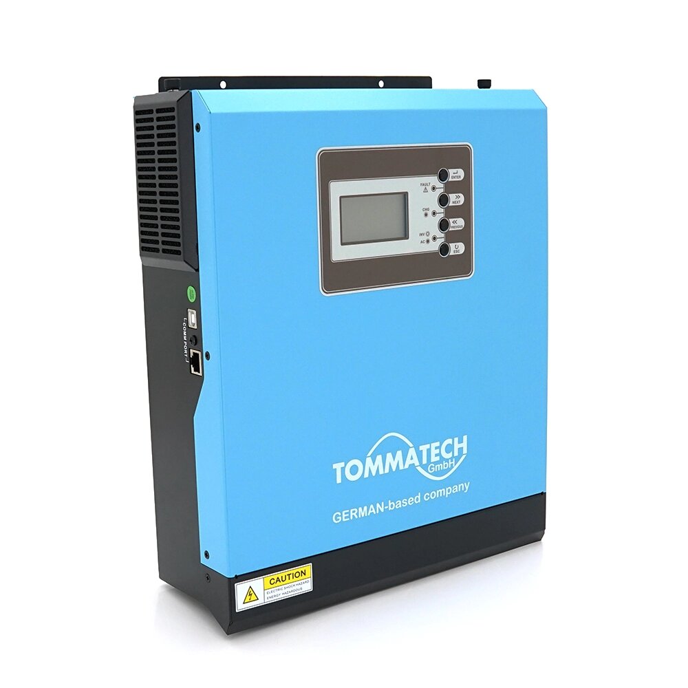 Гібридний інвертор TOMMATECH TT-NEW1K-12, 1000W, 12V струм заряду 20 / 10А ШІМ від компанії Price Killer - фото 1