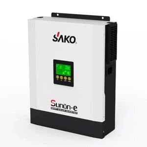 Гібридний інвертор SAKO 3000-24, 3000VA\2400W, 24V, струм заряду 0-80A, 170-280V, MPPT ( 80А, 120-450 Vdc)
