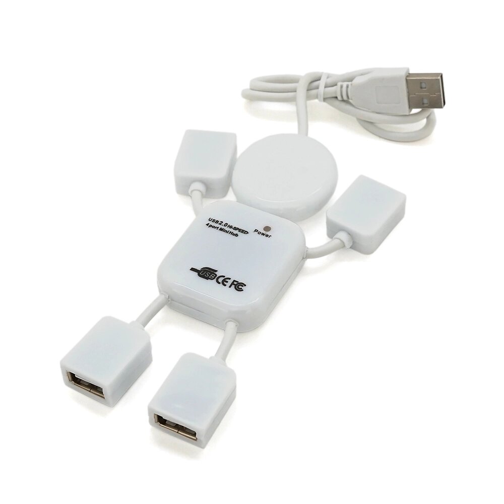 Хаб USB 2.0 4 порту ( чоловічок ), OEM Q250 від компанії Price Killer - фото 1