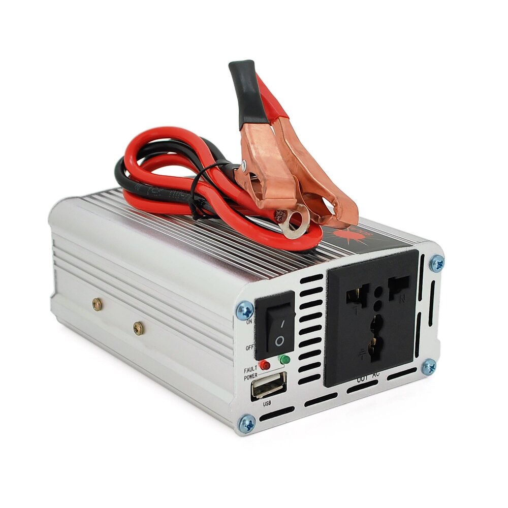 Інвертор напруги Himastar500W (DC:250W), 12/220V з апроксимованої синусоїдою, 1 універсальна розетка, 1*USB від компанії Price Killer - фото 1