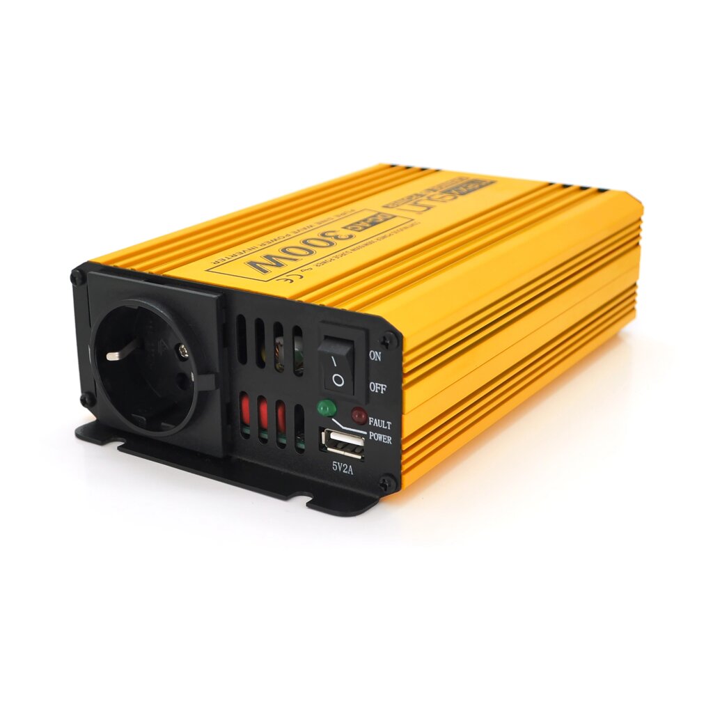 Інвертор напруги Mexxsun MXSPSW-300, 12V/220V, 300W з правильною синусоїдою, 1 Shuko, клемні дроти, Q8 від компанії Price Killer - фото 1