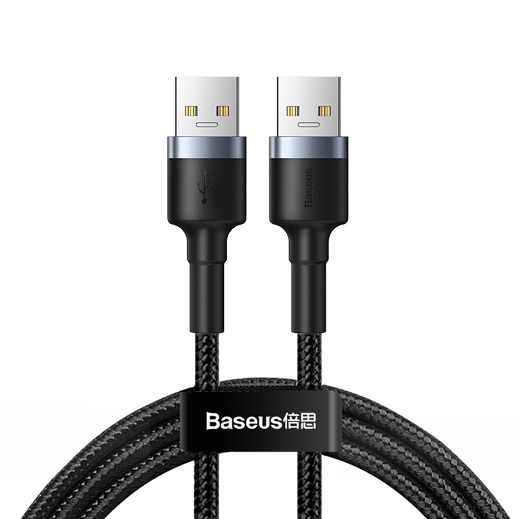 Кабель Baseus Cafule USB 3.0 Male to USB 3.0 Male 2A 1M Сірий (CADKLF-C0G) від компанії Price Killer - фото 1