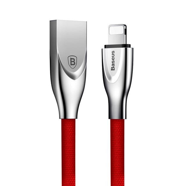 Кабель Baseus Zinc USB 2.0 to Lightning 2A 1M Червоний (CALXN-09) від компанії Price Killer - фото 1