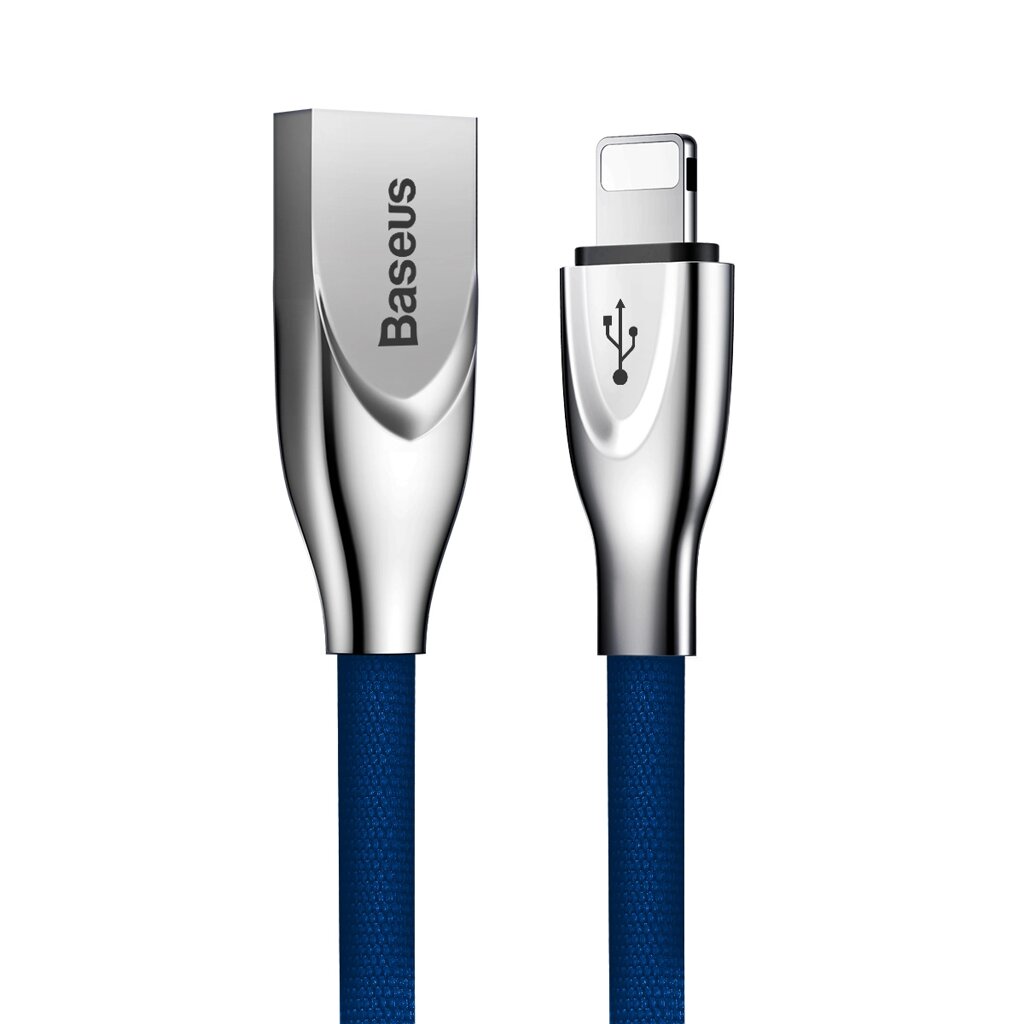 Кабель Baseus Zinc USB 2.0 to Lightning 2A 1M Синій (CALXN-03) від компанії Price Killer - фото 1