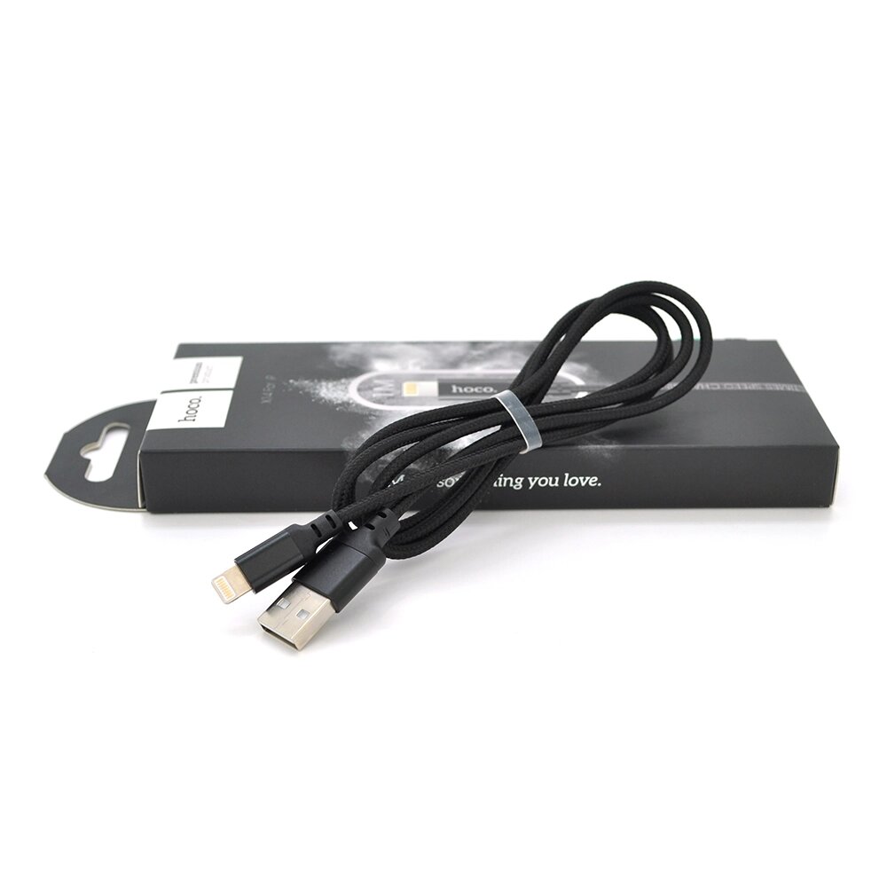 Кабель Hoco X14, Lightning-USB, Black, довжина 1м, BOX від компанії Price Killer - фото 1