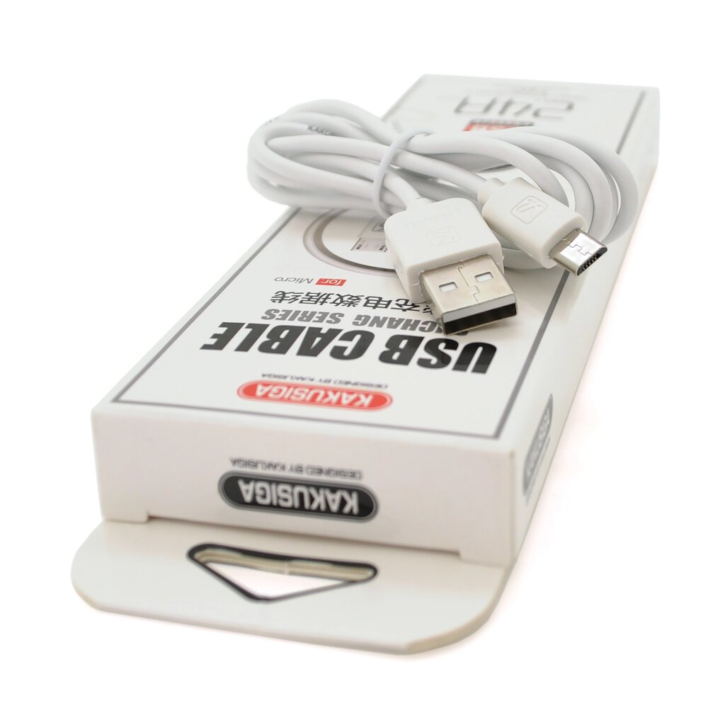 Кабель iKAKU KSC-060 SUCHANG charging data cable series for micro, White, довжина 1м, 2,4А, BOX від компанії Price Killer - фото 1