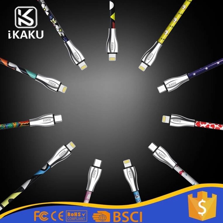 Кабель iKAKU REFLECT series for iphone, довжина 1м, 2.4A, BOX від компанії Price Killer - фото 1