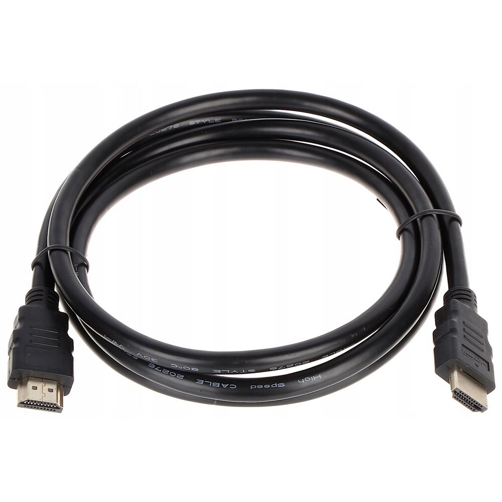 Кабель Merlion HDMI-HDMI HIGH SPEED 1.5m, v1.4, OD-7.5mm, круглий Black, коннектор Black, ( Пакет ) Q250 від компанії Price Killer - фото 1