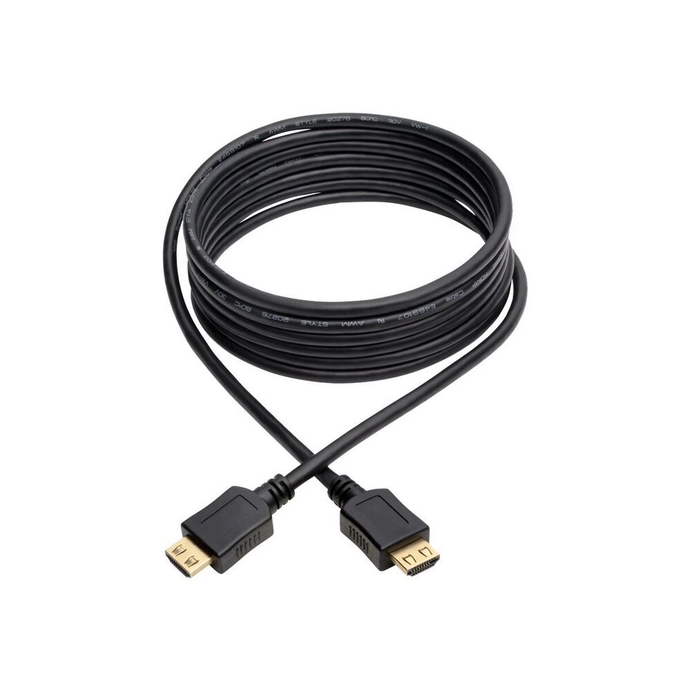 Кабель Merlion HDMI-HDMI HIGH SPEED 10m, v1.4, OD-7.5mm, круглий Black, коннектор Black, ( Пакет ) Q50 від компанії Price Killer - фото 1