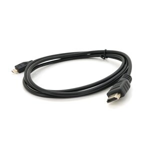 Кабель Merlion HDMI ( тато ) A-D micro ( тато ), 1.5m, чорний пакет, Q200