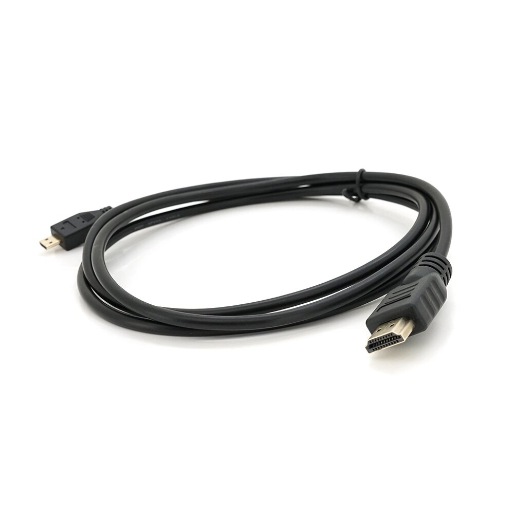 Кабель Merlion HDMI ( тато ) A-D micro ( тато ), 1.5m, чорний пакет, Q200 від компанії Price Killer - фото 1