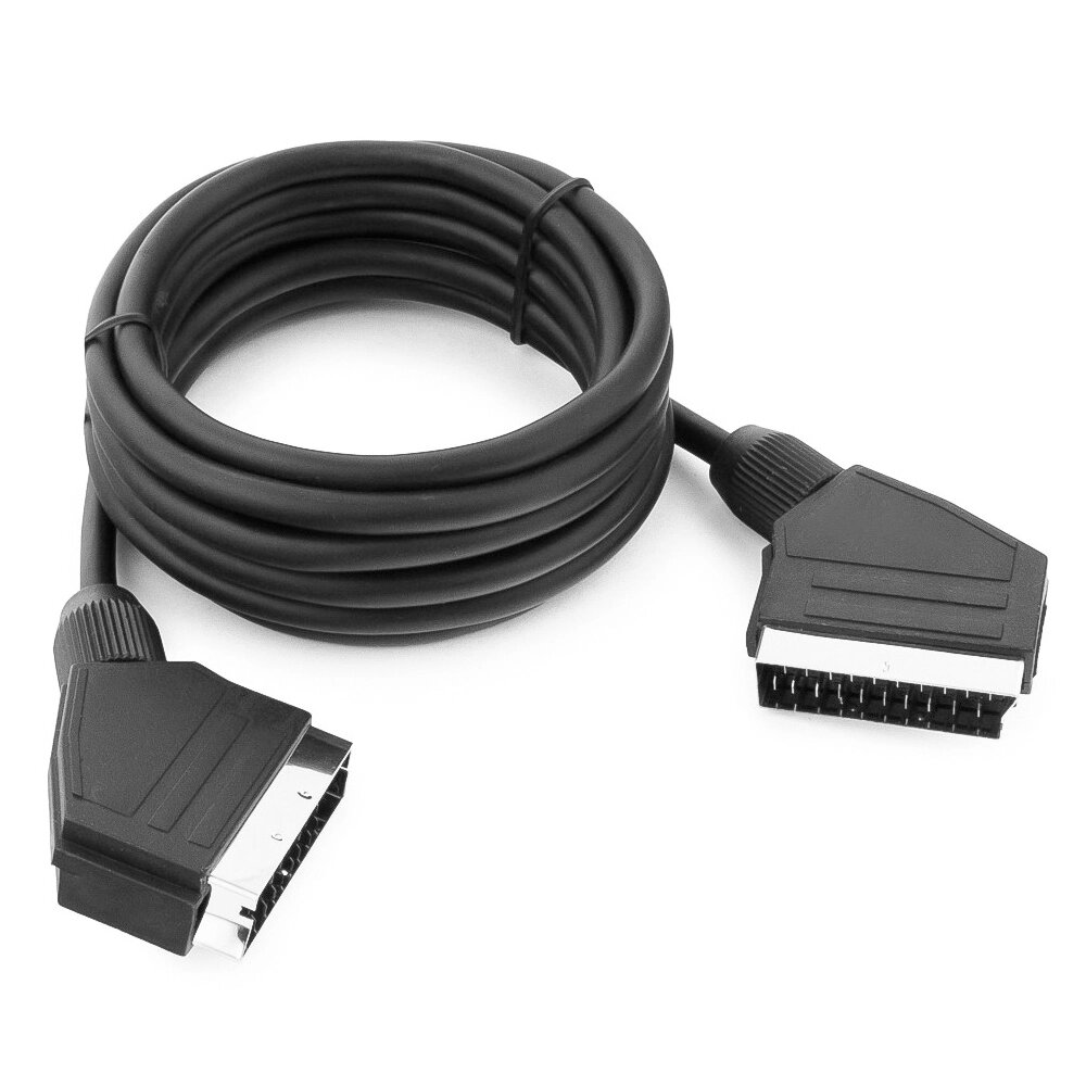 Кабель Merlion SCART (папа)-SCART (папа) 1.2м, (пакет), Q125 від компанії Price Killer - фото 1