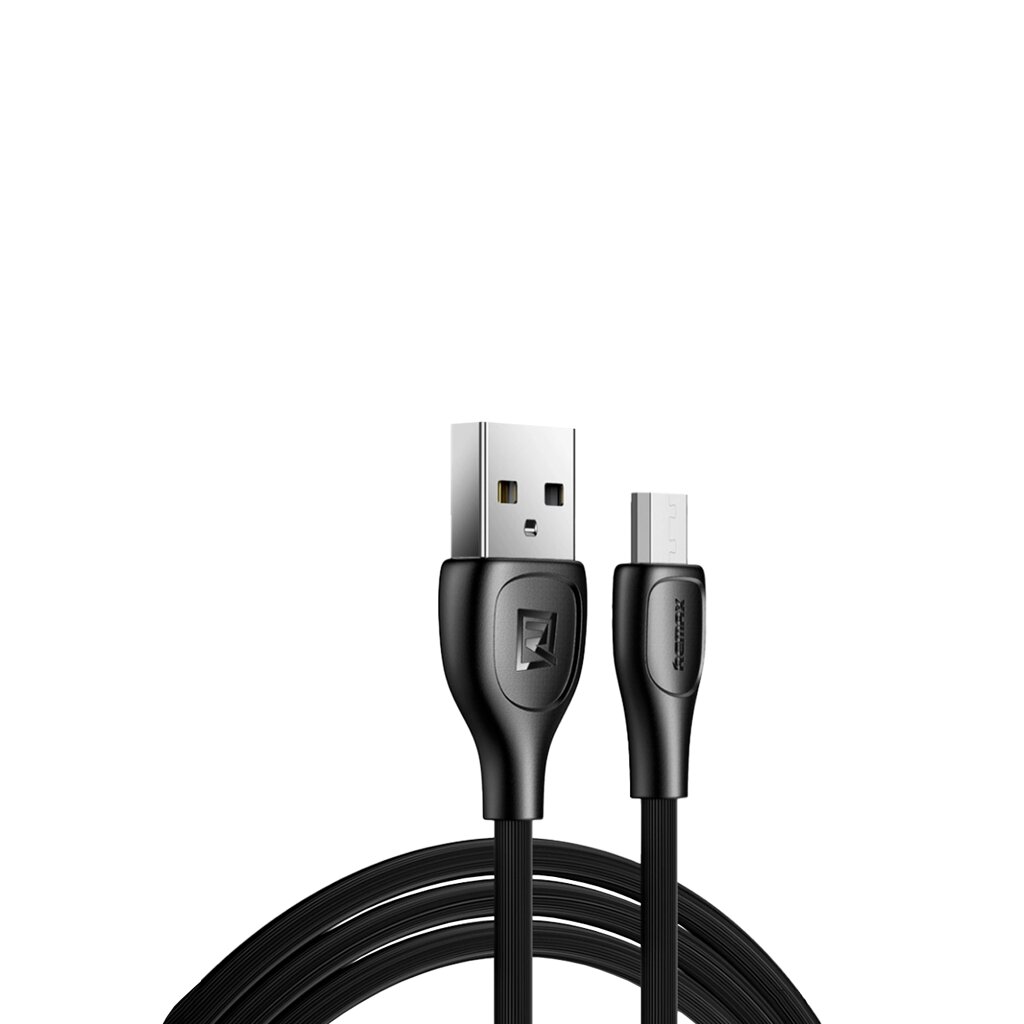 Кабель Remax Lesu Pro USB 2.0 to microUSB 2.1A 1M Чорний (RC-160m-b) від компанії Price Killer - фото 1