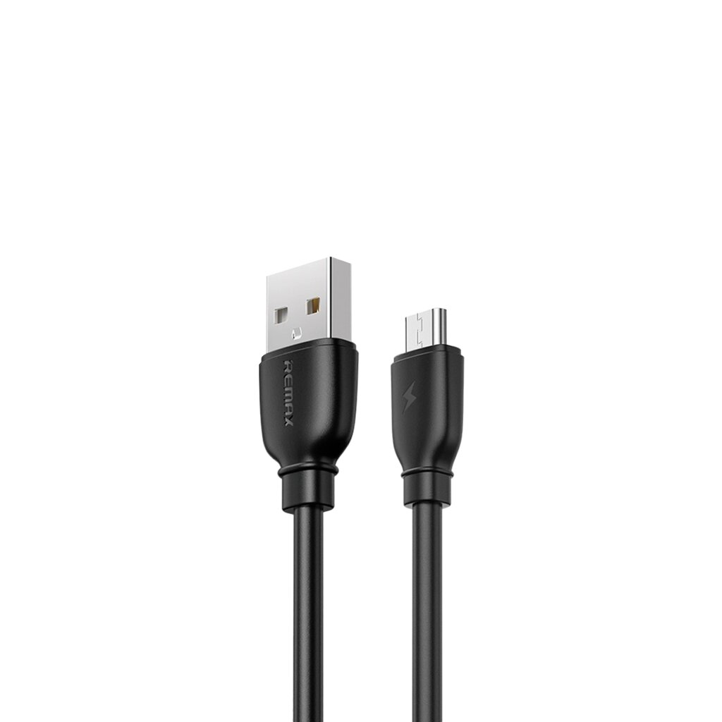 Кабель Remax Suji Pro USB 2.0 to microUSB 2.4A 1M Чорний (RC-138m-b) від компанії Price Killer - фото 1