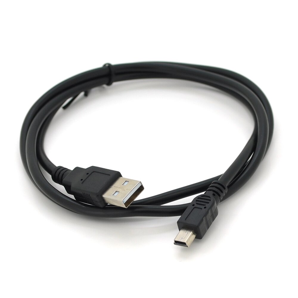 Кабель USB 2.0 (AM/Mini 5 pin) 0,8 м, чорний від компанії Price Killer - фото 1