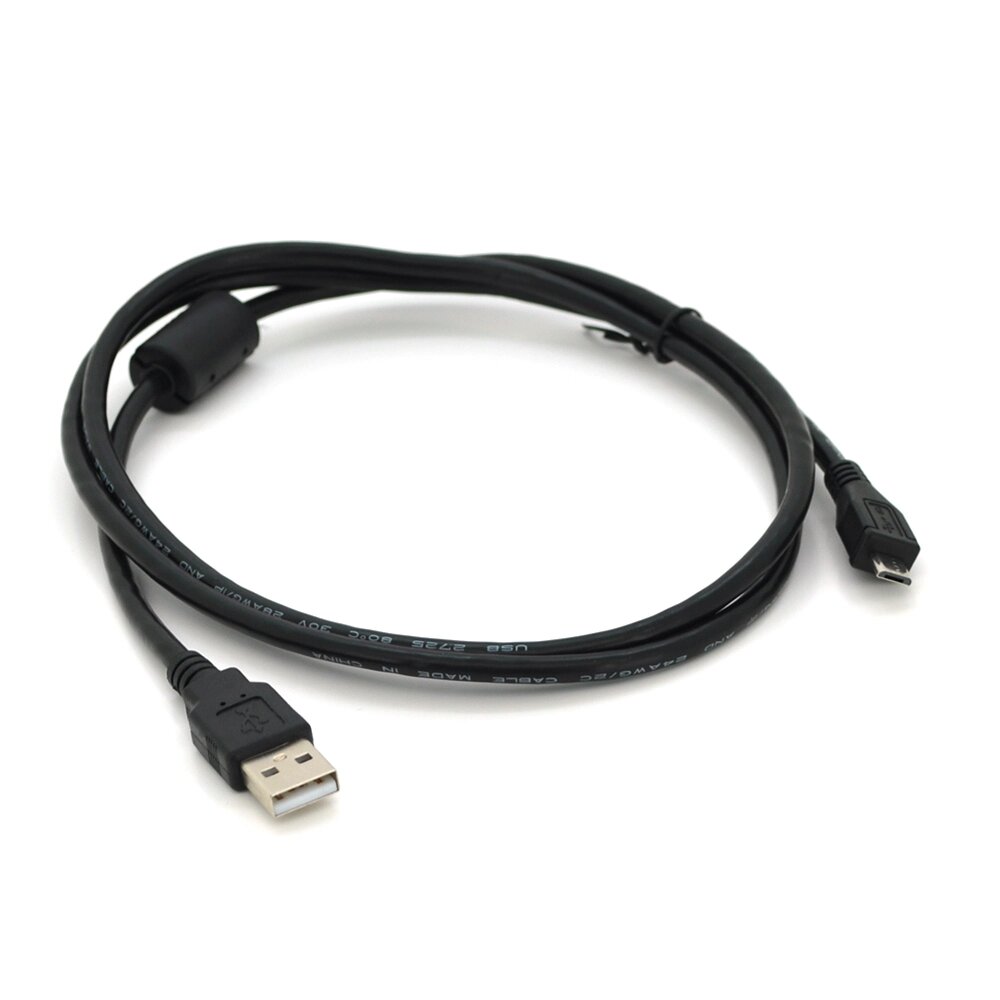 Кабель USB 2.0 ( AM / Miсro 5 pin) 1,0 м, 1 феріт, чорний, ОЕМ, Q250 від компанії Price Killer - фото 1