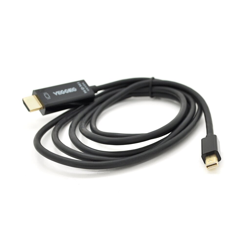 Кабель VEGGIEG MH-1.5 MiniDisplay Port ( тато ) на HDMI ( тато ), 1,5m, підтримує 1920*1080, Black, Пакет від компанії Price Killer - фото 1