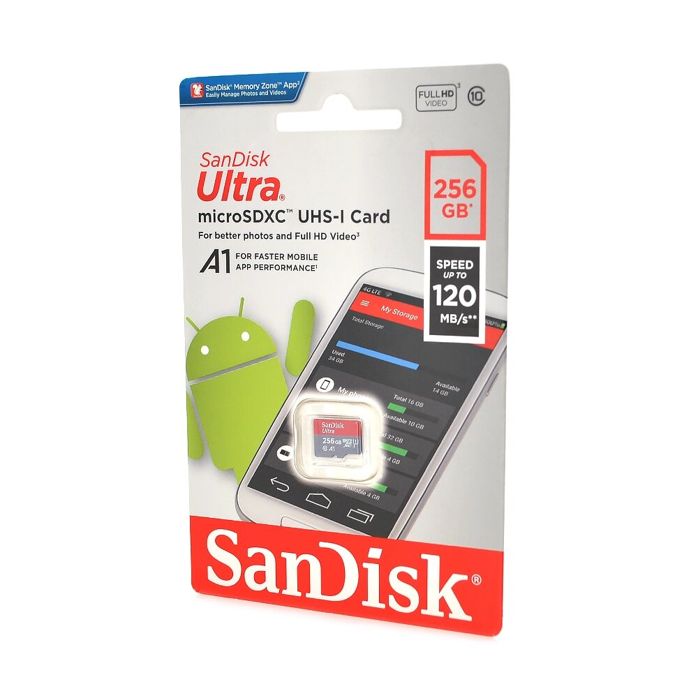 Карта памяти SanDisk microSDHC Class 10 UHS-I, 256GB від компанії Price Killer - фото 1