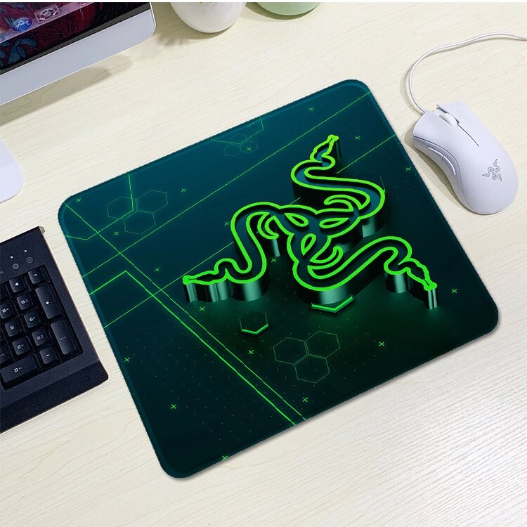 Килимок 200*240 тканинної RAZER 10, товщина 2 мм, колір Black/Green, Пакет від компанії Price Killer - фото 1