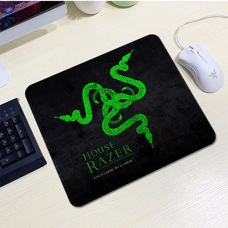 Килимок 200*240 тканинної RAZER 12, товщина 2 мм, колір Black/Green, Пакет від компанії Price Killer - фото 1