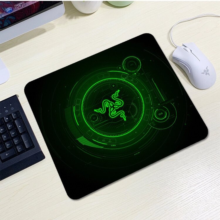 Килимок 200*240 тканинної RAZER 14, товщина 2 мм, колір Black/Green, Пакет від компанії Price Killer - фото 1