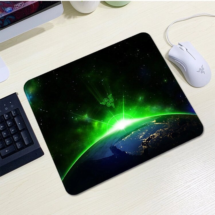 Килимок 200*240 тканинної RAZER 15, товщина 2 мм, колір Black/Green, Пакет від компанії Price Killer - фото 1