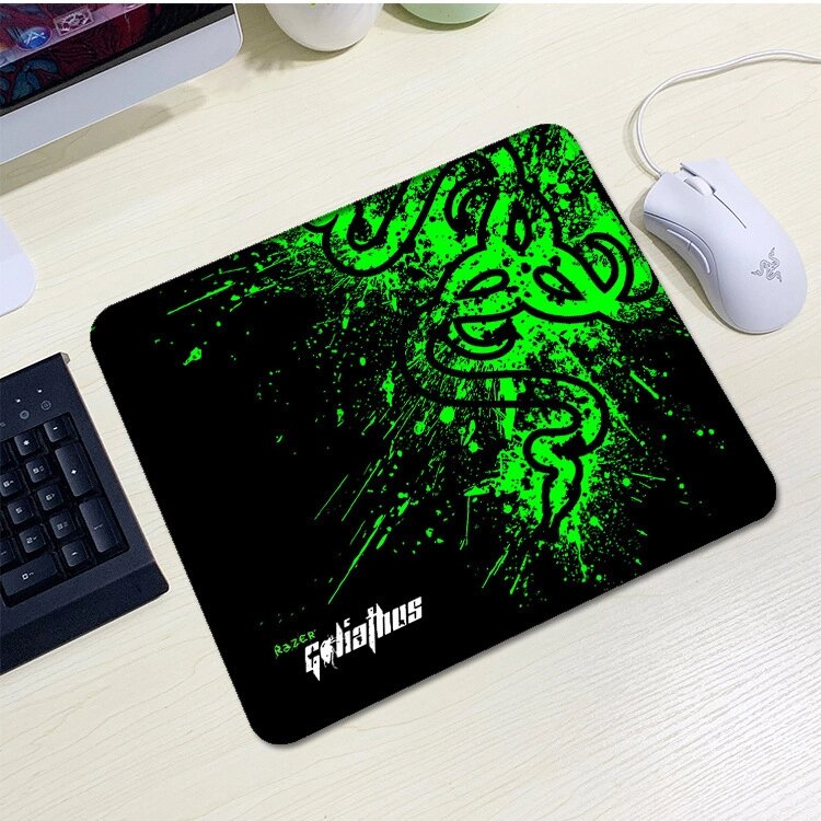 Килимок 200*240 тканинної RAZER 3, товщина 2 мм, колір Black/Green, Пакет від компанії Price Killer - фото 1