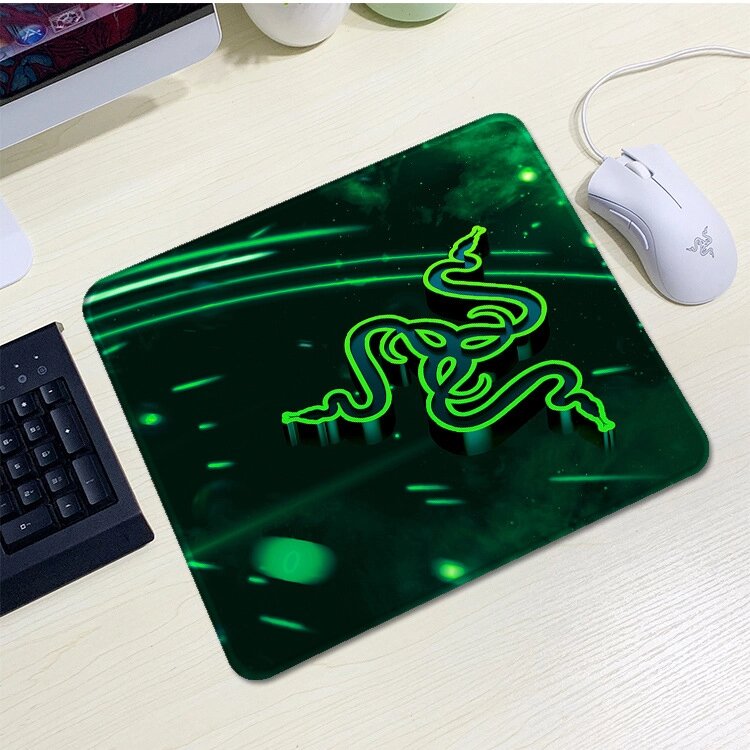 Килимок 200*240 тканинної RAZER 8, товщина 2 мм, колір Black/Green, Пакет від компанії Price Killer - фото 1