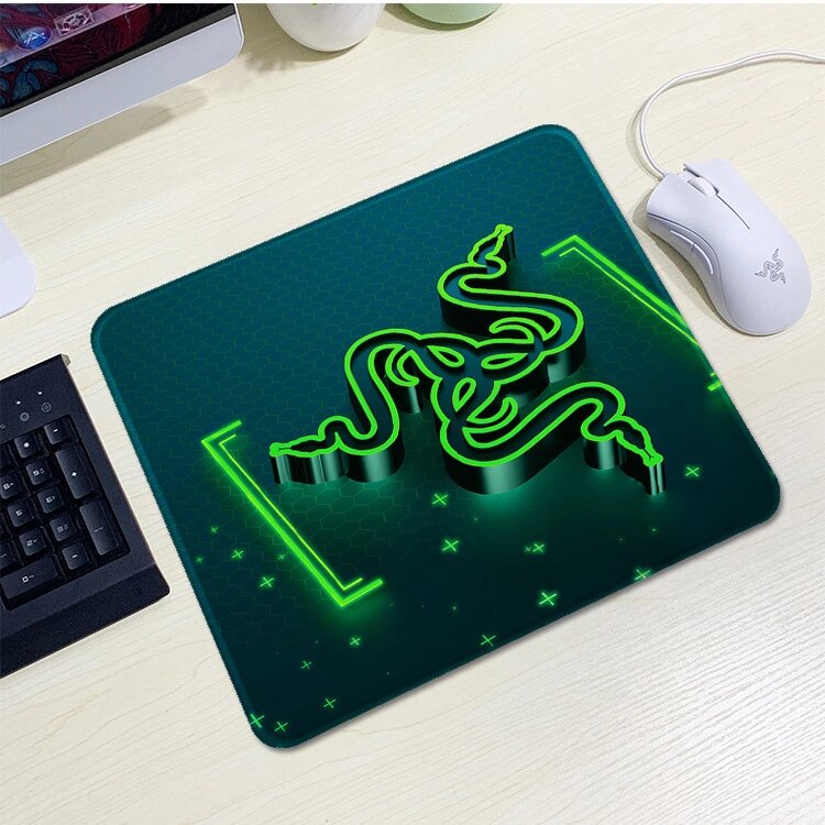 Килимок 200*240 тканинної RAZER 9, товщина 2 мм, колір Black/Green, Пакет від компанії Price Killer - фото 1