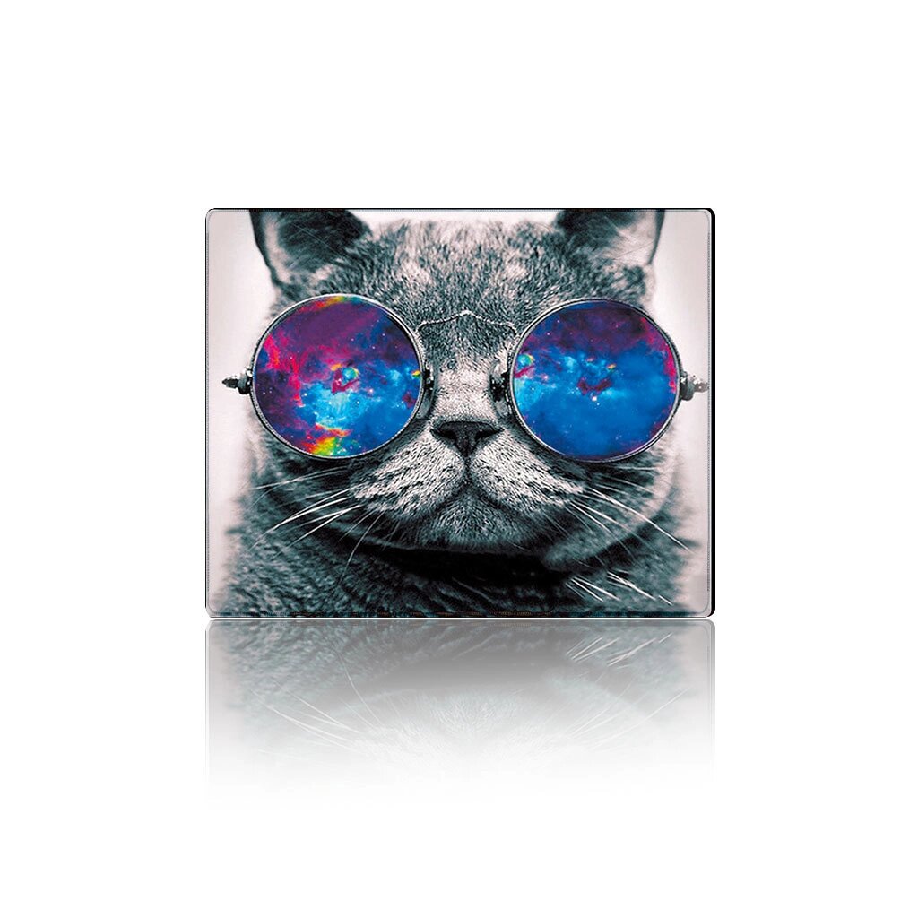 Килимок 250*300 тканинної Cat with Glasses, з бічною прошивкою, товщина 2 мм від компанії Price Killer - фото 1