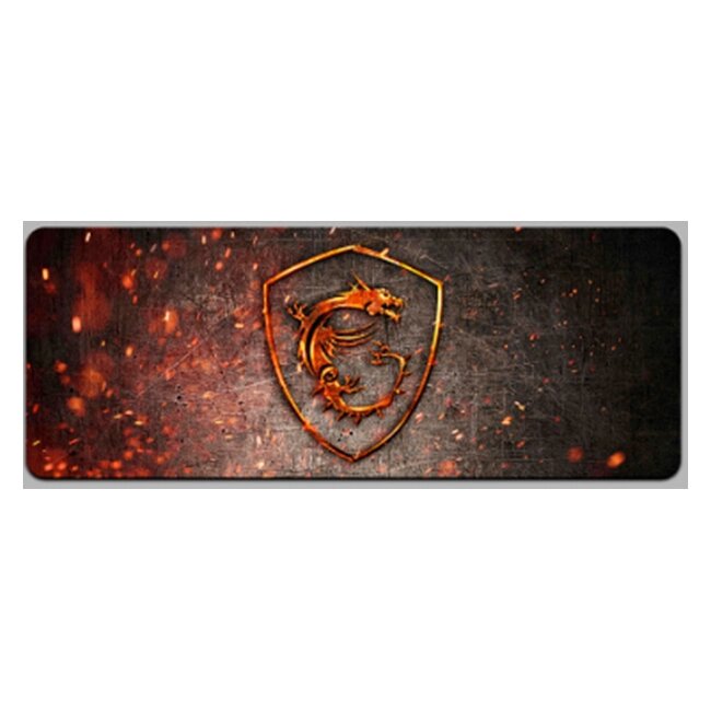 Килимок 300*600 тканинної MSI Fire Dragon з бічною прошивкою, товщина 2 мм, Black/red, Пакет від компанії Price Killer - фото 1