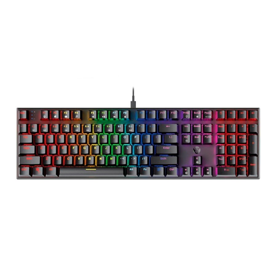 Клавіатура USB Fantech MK855RGB, довжина кабелю 135см, (Eng), Black, 108к, Q10 від компанії Price Killer - фото 1